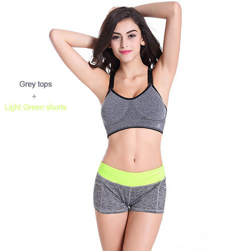 Yoga Sets Running Sports Bra + Shorts